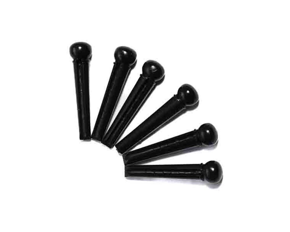 Soundsation H-F-0002 - Conjunto de 6 pinos p guitarra acústica - Preto